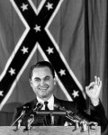 George Wallace making a physical demonstration of his IQ.