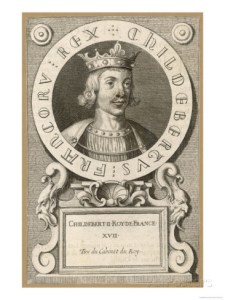 King Childebert II; wine-lover, wop-hater.