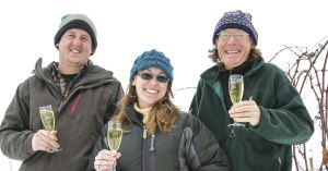 Team Lago: (L - R) Blake Lougheed, Cristin Hosmer, Charlie Edson