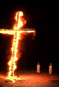 burning cross