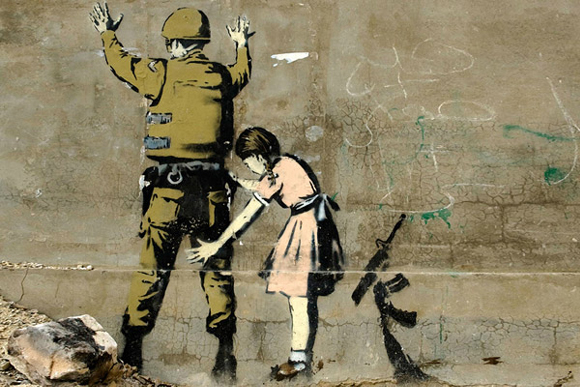 Girl-and-a-Soldier-by-Banksy